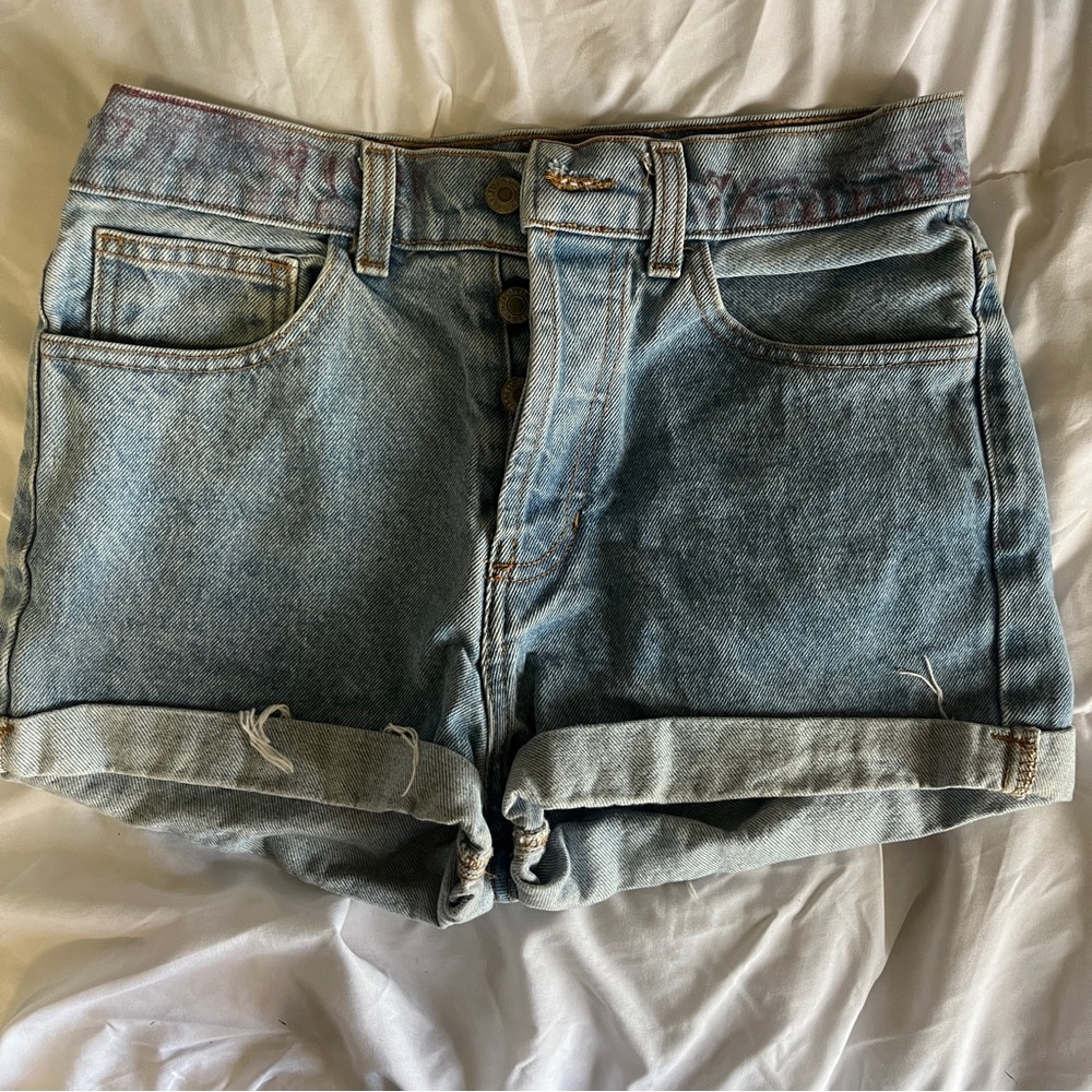 John Galt | Brandy Melville Oversized Jean Cuffed Shorts